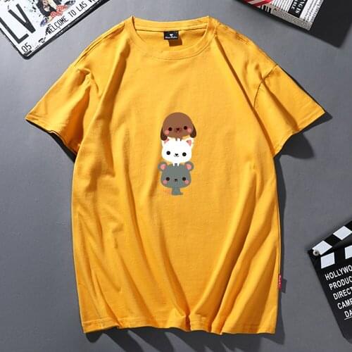 Funny Kawaii Graphics Print Tshirt Girl Cute T-shirt Cartoon Harajuku Style Womens T Shirts Female Itself Fashion Streetwear