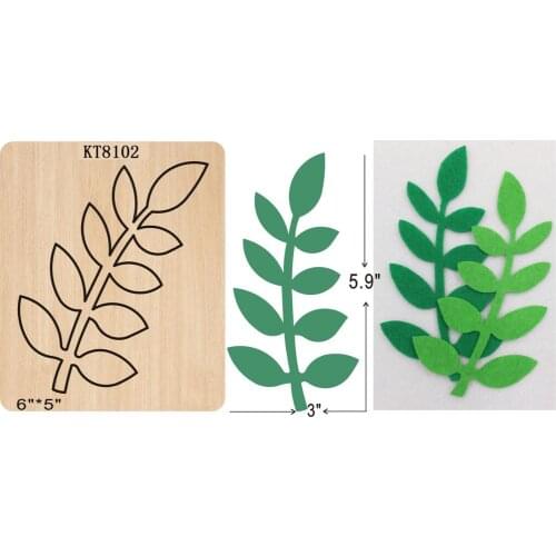 Green leaf cutting dies 2019 new die cut &wooden dies Suitable for common die cutting machines on the market