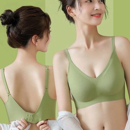 Thai Latex Bra Womens One-piece Push-up Elastic Wireless Contour Bra Soft Seamless Lace Bra Seamless Padded Plus Size