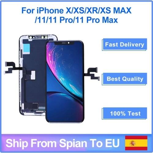Grade For iphone X XR XS XS MAX OLED LCD Screen Replacement Display With 3D Touch Digitizer Assembly 11 Pro Max Incell