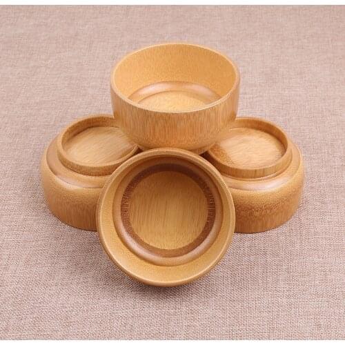 10 pcs/lot Natural Wooden Bowl Containers Bamboo Tableware Kitchen Mixing Bowl Soup Noodle Rice Dinner Dishes For Children