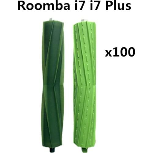 100set Washable Accessories Main Turbo Roller Green Brush For irobot Roomba i7 i7 Plus+i7P E5 E6 Robot Vacuum Cleaner Parts Kits