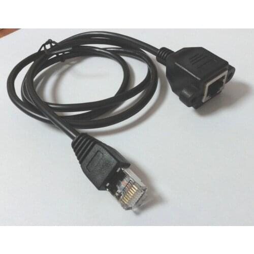 1000pcs RJ45 Male to Female Screw Panel Mount Ethernet LAN Network Extension Cable