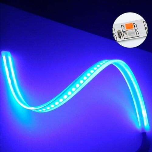 2Pcs 12V 60cm Ultra-thin Silicone Car Decoration Led Turn Signal Light Strips