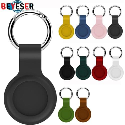 2021 For Apple Airtag Case Silicone Protective Sleeve Cover Keychain Airtags-tracker 1PC Silicone Case For Airtags Accessories