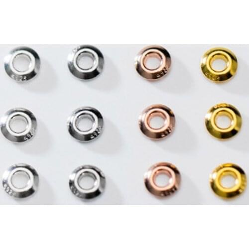 5pcs/lot 925 Sterling Silver Round Loose Spacer 3.5mm 4 Colors Disc Bottom Separate Trays Spacers DIY Jewelry Making Bracelets