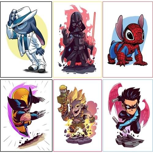 5D DIY Diamond Painting Disney Hero Character Brand New Inlaid Square/Round Diamond Mosaic Brand Home Decoration Painting