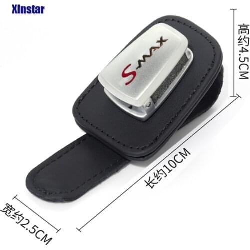 Genuine Leather car sunshade decoration sticker for ford Smax S-MAX