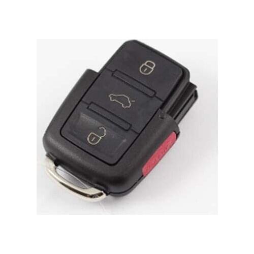 4 buttons Flip Remote shell Case For VW Without Key Blank 5PCS/Lot+Free Shipping