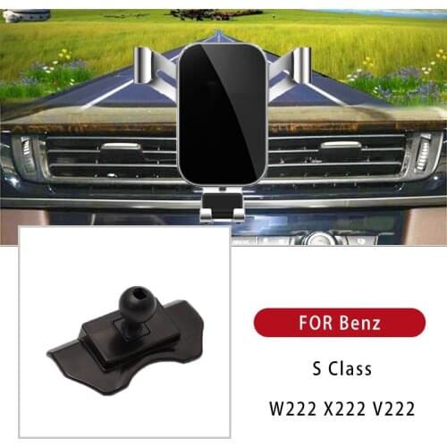 Phone Holder For Mercedes-Benz S Class W222 X222 V222 Accessories Styling With 180 Dgree Rotating For Smart phone Navigation