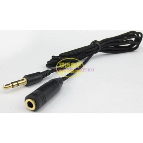 By dhl 1000pcs 3M 10ft 3.5mm Female to Male F/M Headphone Stereo Audio Extension Cable Cord Headphone Audio Extension Cable