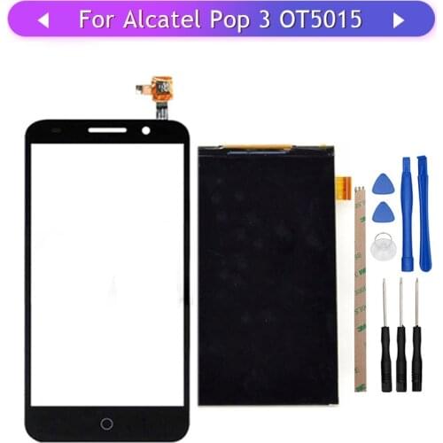 For Alcatel One Touch Pop 3 OT5015 5015 5015D 5015E 5015X Separate LCD Display with Touch Screen Glass Panel Digitizer