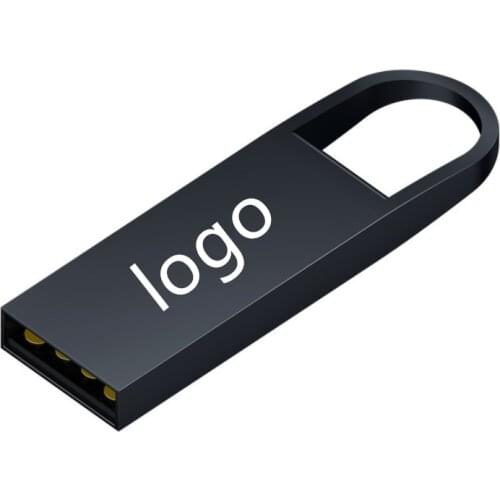 Custom LOGO New Metal Waterproof Key USB 2.0 Memory Flash Stick Pendrive 2GB 4GB 8GB 16GB 32GB 64GB