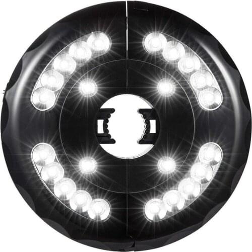 24LED Umbrella Light Portable Camping Tent Lamp with 3 Lighting Modes USB Charging Floodlight for Outdoor Garden Camping Beach