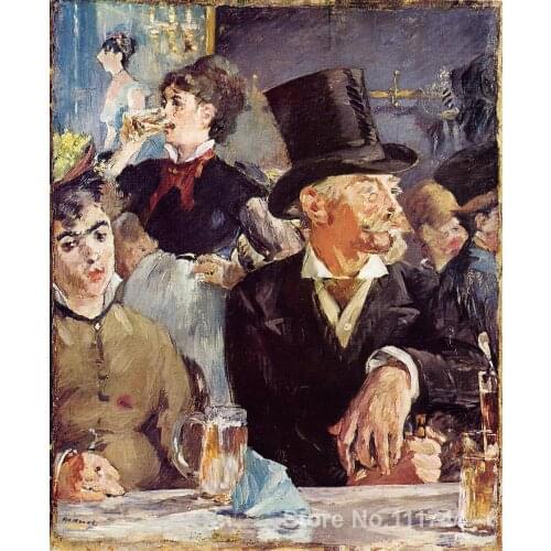 Oil painting faces At the Cafe Concert Edouard Manet home decor High quality Hand painted