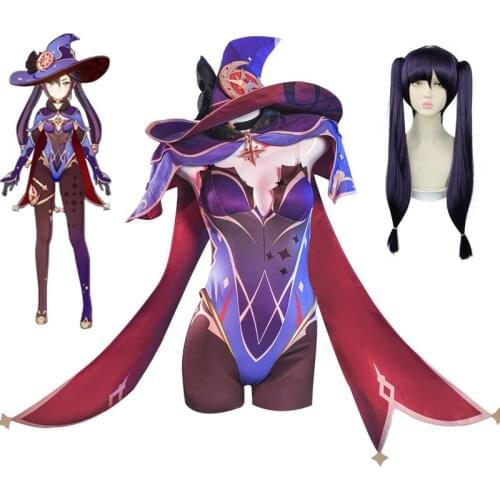 Game Genshin Impact Mona Cosplay Costume Carnival Halloween Costumes Women Party Sexy Dress Uniform Cartoon Outfit