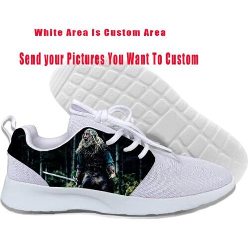 2019 Fashion 3D Print Women Men Canada TV Vikings LOGOTshirt Summer Shoes Harajuku Lightweight-Breathable Custom DIY Shoes