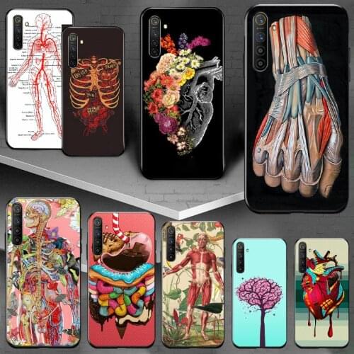 PENGHUWAN medical human head meridian kidney art Phone Case For OPPO Realme 5 3 2 Pro F7 F9 F11 F3 RENO Cover