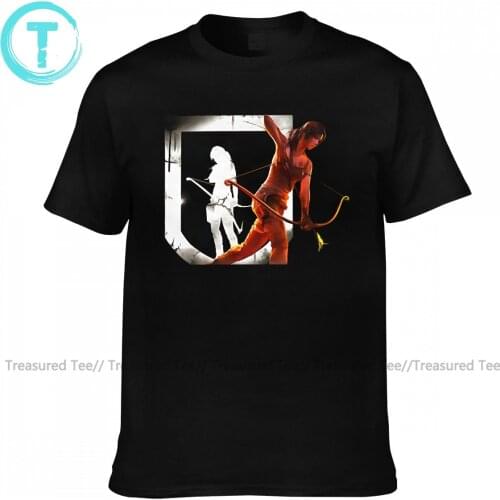 Tomb Raider T Shirt Mens Awesome Cotton Printed Tee Shirt Short Sleeves Beach Tshirt 5xl