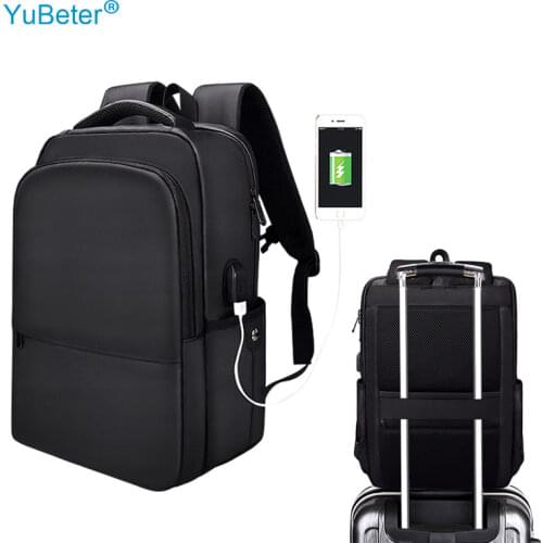 YuBeter Mens Backpack for Laptop Bag 17 USB Charging Interface Women Gril Business School Bag Large Capacity 13 14 15.6 Inch