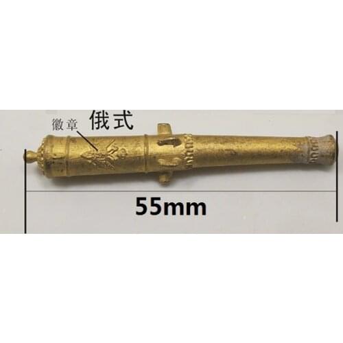 NIDALE model Scale 1/48 Russian carving guns brass castings ship model kit upgraded accessories CNC brass cannons 5pcs /lot