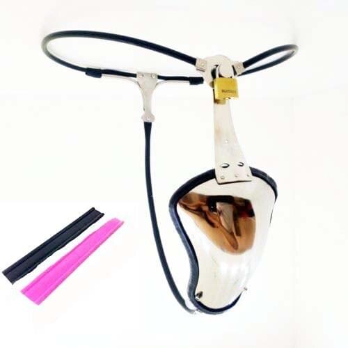Latest Invisible Male Adjustable Stainless Steel Chastity Belt Device Penis Tube Bondage Bdsm,Sex Toy, Chastity Device Restraint