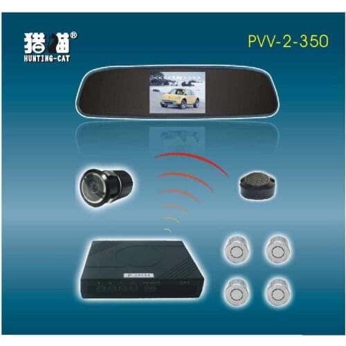 Parking sensor parking camera with rear-view mirror TFT display