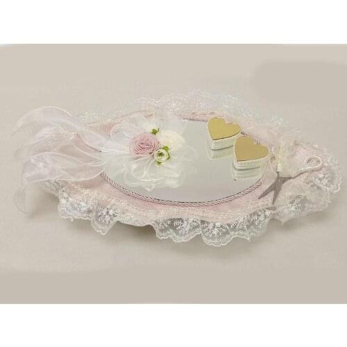 Almond Mirror Ring Tray Powder