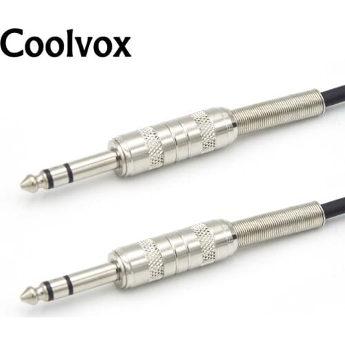 Manual Guitar Cable Jack 6.5 Mm Jack To Jack Audio Cable 6.35 Aux Cable for Guitar Mixer Amplifier Aux Cabo Wireless Microphone