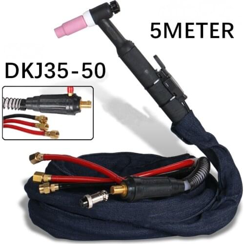 WP18 SR18 5M 16Foot Cable Tig Torch complete W350 TIG Gun Water Cooled Argon Tig Welding Torches DKJ35-50 quick plug
