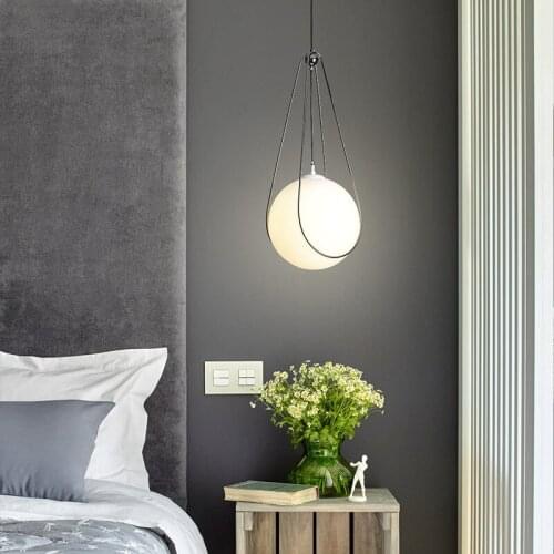 Nordic Drop Ball Led pendant lights Modern Kitchen Island Bedroom Living Room Decor Hanging Lamp Bar Dining Room Light Fixtures