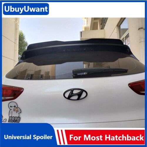 UBUYUWANT For Hyundai Tucson IX35 IX25 Rear Lip Spoiler 2010-2020 ABS Car Tail Wing Hatchback Universal Spoiler For Hyundai I30