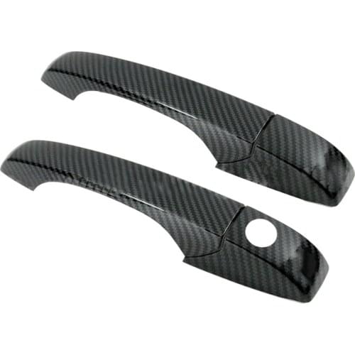 1 Set Carbon Fiber Style ABS Exterior Door Handle Cover Trim Fit For Dodge Durango SUV 2011-2014 2015 2016 2017 2018 2019 2020