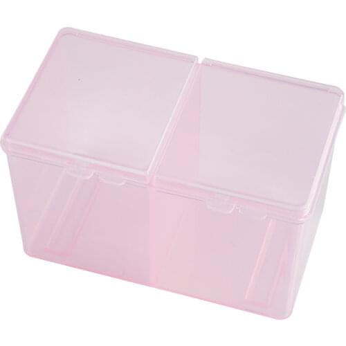 Makeup Desktop Tools Jewelry Box Container Transparent Cotton Swab Storage Box Makeup Remover Paper Cotton Pad Storage Box