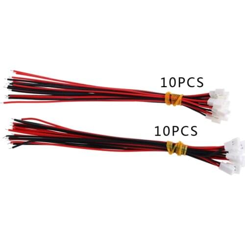 10Pairs DIY JST DS LOSI 2.0MM 2 Pin Connector Plug Male Female With Wire 150MM