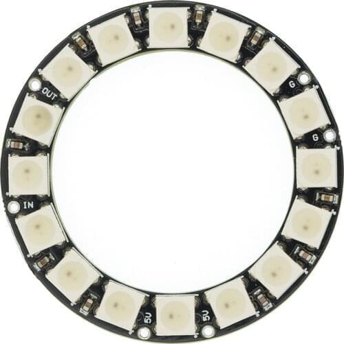 10PCS/LOT CJMCU 16 Bit WS2812 5050 RGB LED Full-Color Built-in Driving Lights Round Development Board For Arduino D52