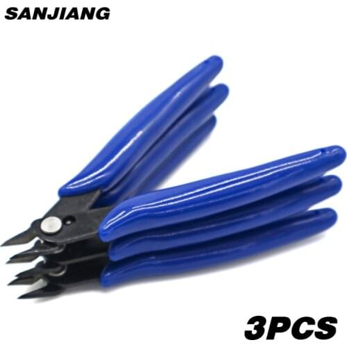 5Pcs/10Pcs 170 Electronic Diagonal Pliers Flush Cutter Internal Spring Cutting Pliers Small wire cutters