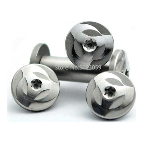 2Pairs Diy Knife Making tools knife Handle screw KNIVE whirlwind Rotating rivet Plum flower sharp 12 size Straight folding knife