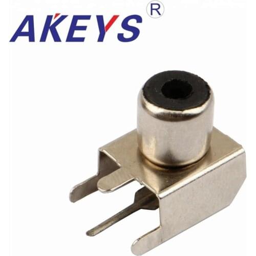 20PCS AV-8.4-3A Audio Video BLACK 4 Pin 1RCA Female Socket AV Concentric Adapter