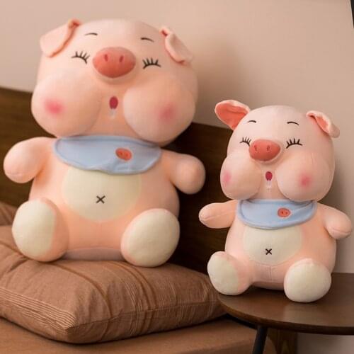 23/40/50cm Cute Pig Plush Toys Soft Stuffed Kawaii Animal Piggy Pillow Lovely Doll for Kids Children Girls Gift Sofa Decor