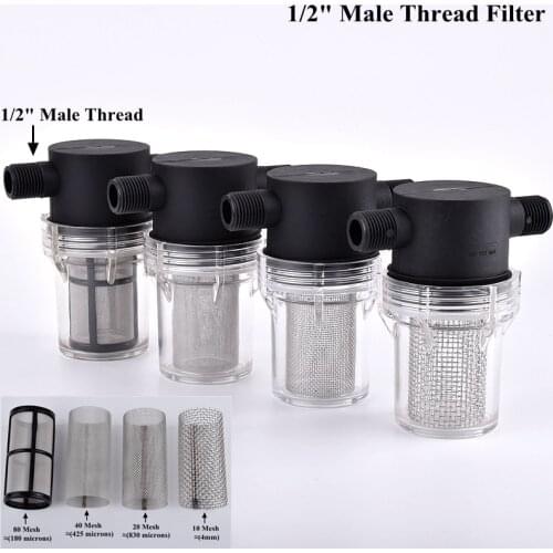 1/2" Inch Garden Watering Filter Aquarium Water Pump Inlet Water Inline Mesh Strainer Pond Car Washing Irrigation Filter Screen