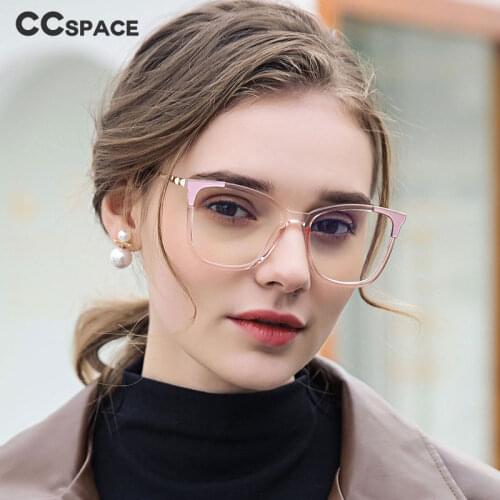 46964 Cat Eye Anti Blue Light Optical Glasses Frames Women TR90 Spring Leg Fashion Computer Eyeglasses