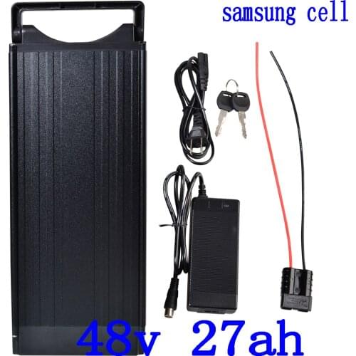 48V 750W 1000W 1500W Battery 48V 27AH Lithium Battery 48V 12AH 15AH 18AH 21AH 24AH 27AH Electric Bike Battery Use Samsung Cell
