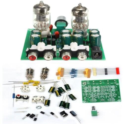 6J1/6K4 Tube Fever Pre Amplifier Preamp AMP Pre-Amplifier Board Headphone Buffer DIY Kit Module Stereo Potentiometer AC 12V