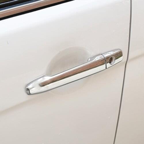 FOR MITSUBISHI OUTLANDER 2013 2014 2015 2016 ASX / SPORT /RVR 2010 LANCER 2008 ABS CHROME DOOR HANDLE CATCH COVER TRIM 8pcs