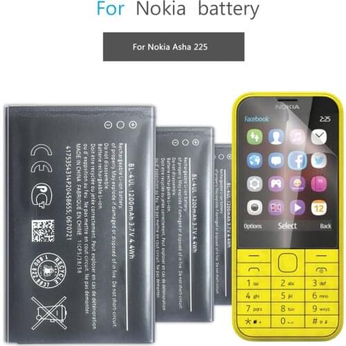 Mobile Phone Battery for NOKIA Lumia 225,RM-1011 RM-1126 Battery BL-4UL 1200mAh