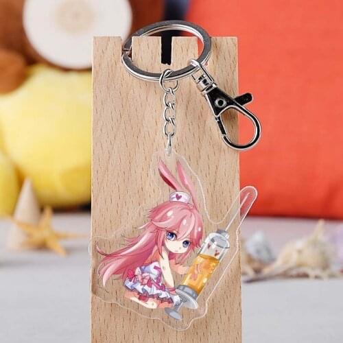 Game crash academy acrylic key chain MmiHoYo Impact 3 Raiden Mei Kiana Kaslana Keyrings Pendant