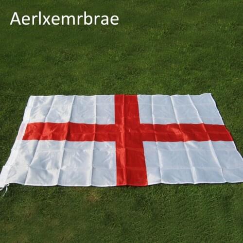 Free shipping aerlxembrae flag 3x5 ft Country England Flag Cross Of St George English National Banner Indoor Outdoor