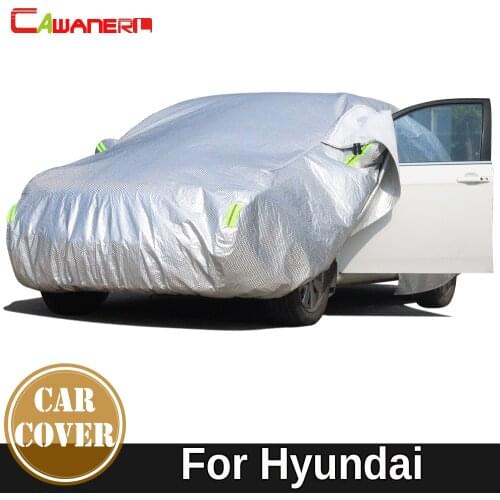 Cawanerl For Hyundai Accent Solaris ix25 Thicken Cotton Car Cover Waterproof Sun Shade Snow Rain Hail Dust Protection Cover