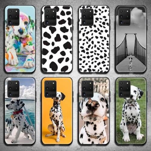 Baby Dalmatian puppies Dog Phone Case for Samsung S20 plus Ultra S6 S7 edge S8 S9 plus S10 5G lite 2020